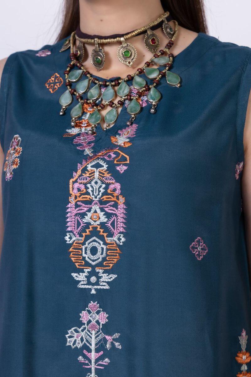 Embroidered | Viscose Oak Silk | Kurta | GBP 40.00