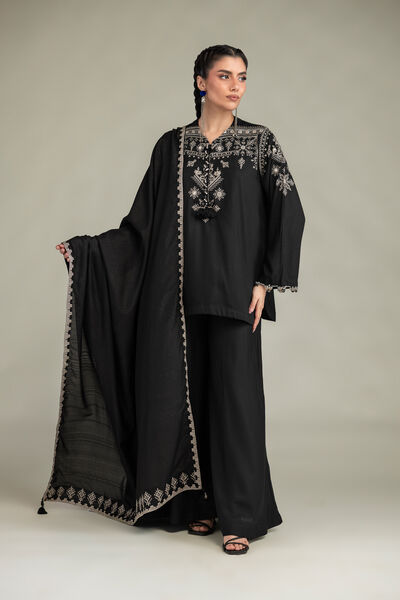 Embroidered | Raw Silk | Solid Silk Pants | GBP 35.00