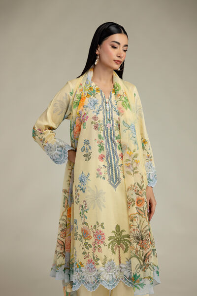 Embroidered | Cambric | Tailored 3-Piece Cambric | GBP 70.00