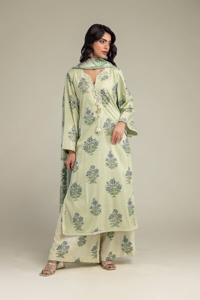 Embroidered | Raw Silk | Pants | GBP 35.00