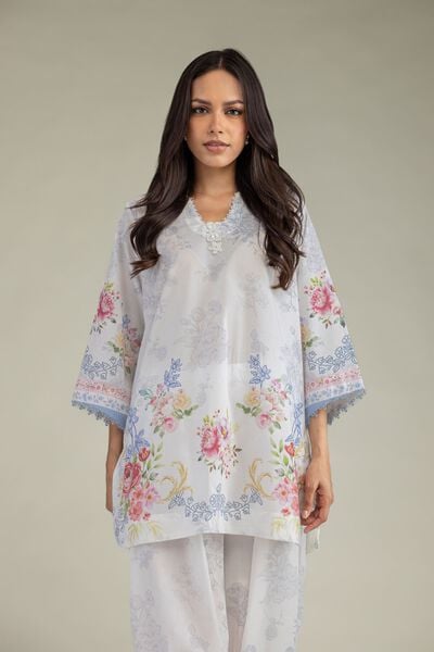 Printed | Cambric | Floral Cambric Kurta | GBP 15.00