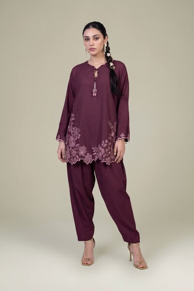 Embroidered | Raw Silk | Silk Solid Pants | GBP 30.00