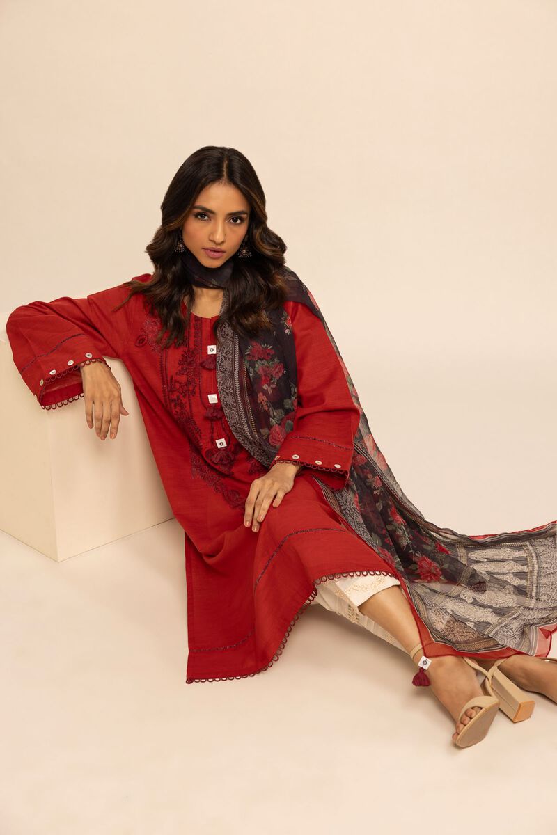 Crosshatch | Embroidered | Fabrics 2 Piece | Top Dupatta | null