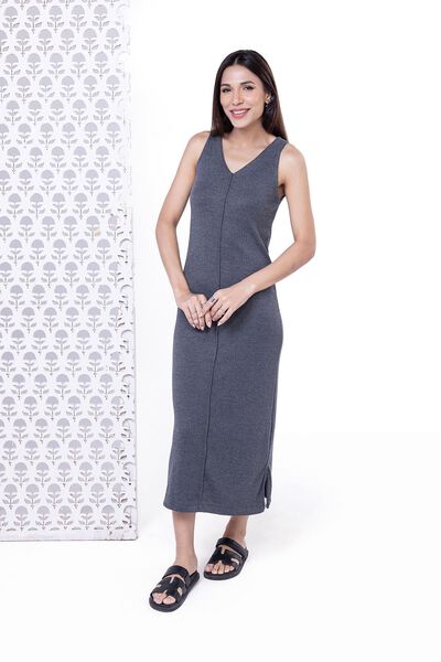 Dyed | Variegated Rib | Maxi Dress | GBP 6.00