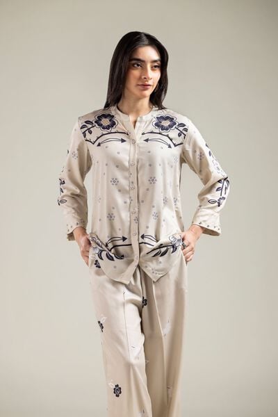 Embroidered | Viscose Crepe | Shirt | GBP 25.00