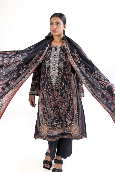 Embroidered | Slub Lawn | Tailored 3 Piece | GBP 27.50