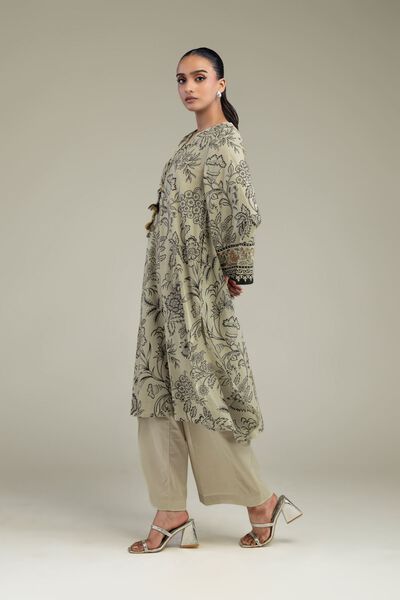 Printed | Cambric | Solid Beige Pants | GBP 25.00
