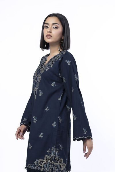 Embroidered | Heavy Textured Cotton | Tailored 2 Piece | Top and Bottom | GBP 40.00