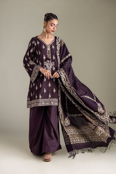 Embroidered | Rashmina Acrylic | Purple Rashmina Shawl | GBP 30.00