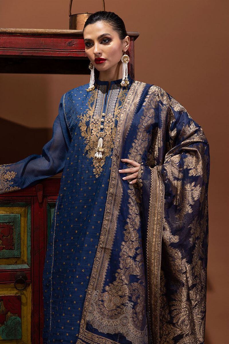 Embroidered | Polyester Organza | Fabrics 3 Piece | null