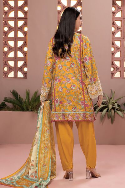 Slub Lawn | Embroidered | Fabrics 3 Piece | GBP 12.50