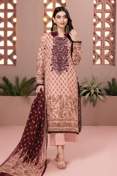 Slub Lawn | Embroidered | Fabrics 3 Piece | GBP 15.00