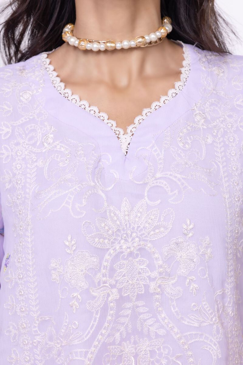 Embroidered | Polyester Crinkle Chiffon | Kurta | GBP 19.50