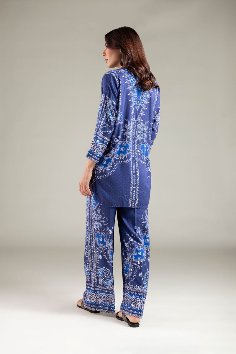 Printed | Viscose | Paisley Band-Collar Kurta | GBP 15.00