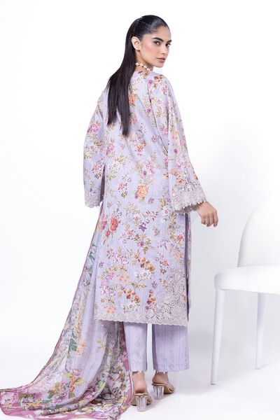 Embroidered | Cotton Satin | Fabrics 3 Piece | GBP 27.50