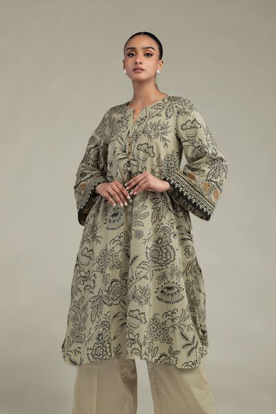 Printed | Cambric | Cambric Longline Kurta | GBP 30.00