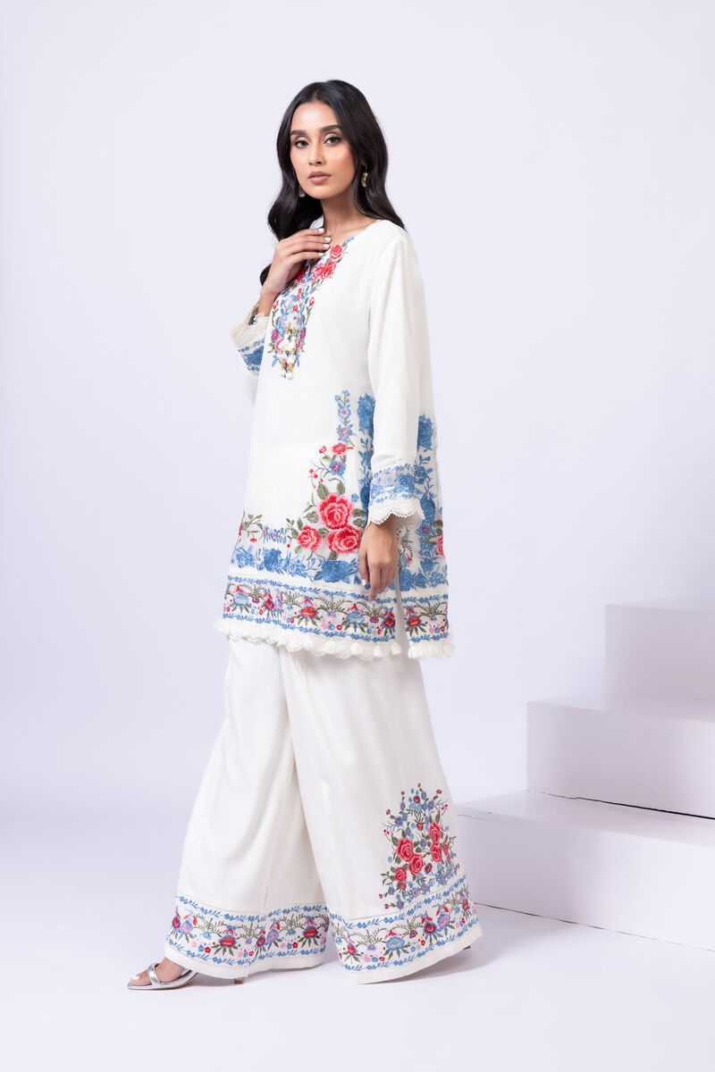 Embroidered | Polyester Crinkle Chiffon | Kurta | GBP 19.50