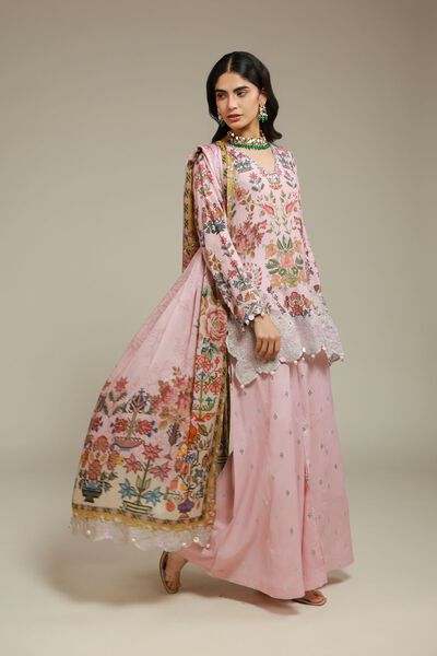 Embroidered | Raw Silk | 3 Piece Co-ord Set | GBP 140.00