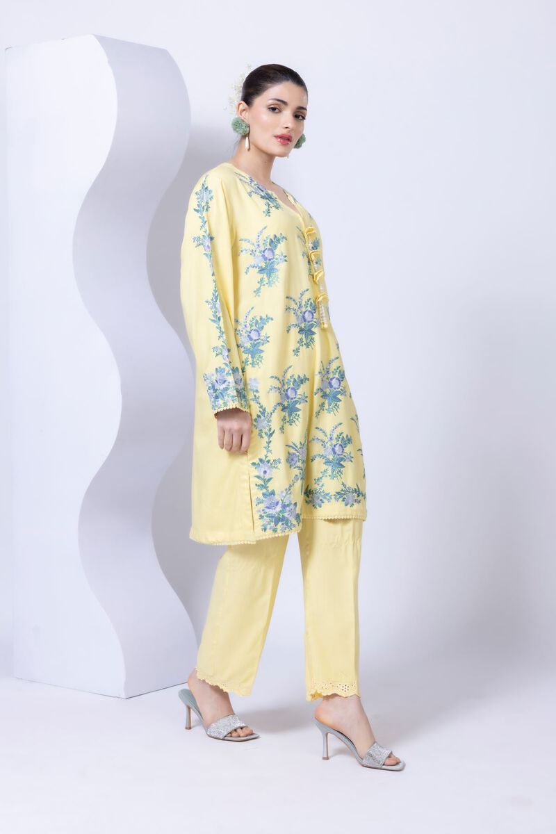 Embroidered | Crosshatch Raw Silk | Kurta | GBP 50.00