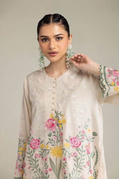 Embroidered | Raw Silk | Kurta | GBP 50.00