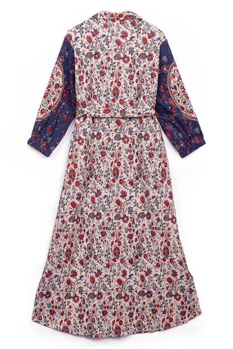 Printed | Ripple Crinkle | Maxi Dress | null