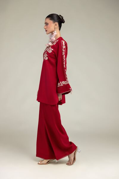 Embroidered | Raw Silk | Pants | GBP 20.00