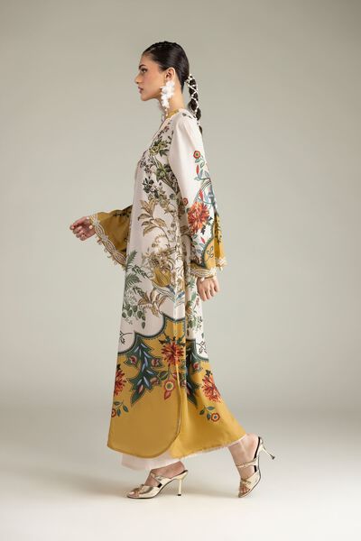 Embroidered | Raw Silk | Pants | GBP 25.00