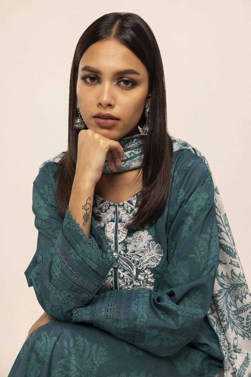 Cambric | Embroidered | Fabrics 2 Piece | Top Dupatta | null