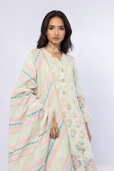 Printed | Cotton Net | Dupatta | GBP 30.00