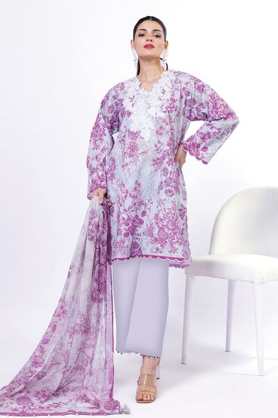 Embroidered | Cambric | Fabrics 3 Piece | GBP 22.50