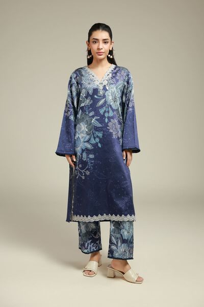 Printed | Satin | Fabrics 2 Piece | GBP 15.00