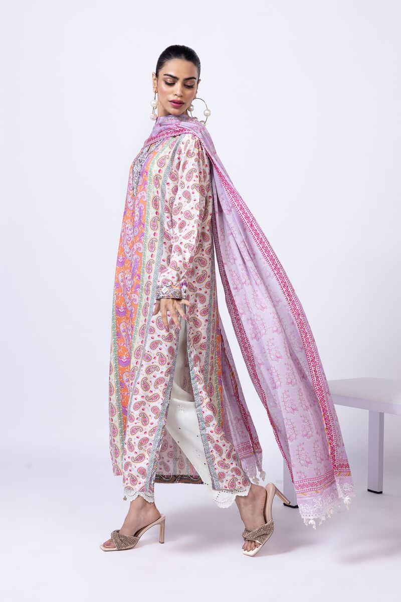 Embroidered | Light Oak Silk | Dupatta | GBP 17.50