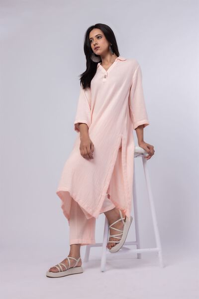 Dyed | Cheese Cloth | Kurta | GBP 9.00