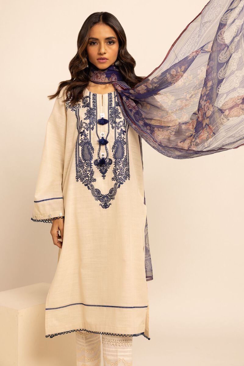 Crosshatch | Embroidered | Fabrics 2 Piece | Top Dupatta | null