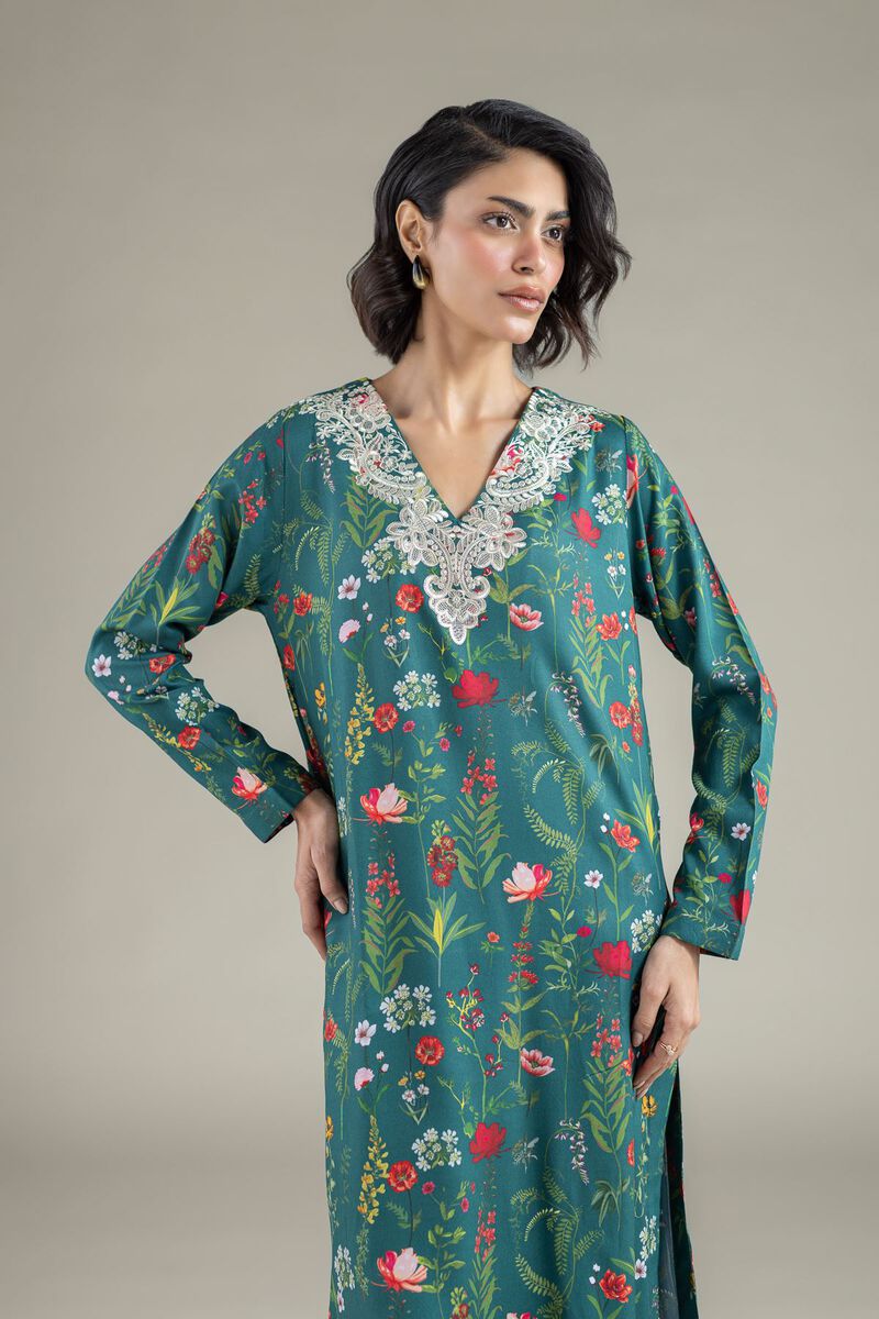 Embroidered | Marina | Floral Longline Kurta | GBP 12.00