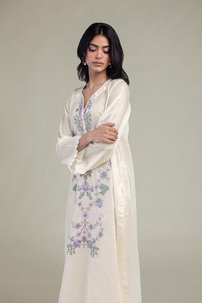 Embroidered | Cambric | Long Cambric Kurta | GBP 35.00