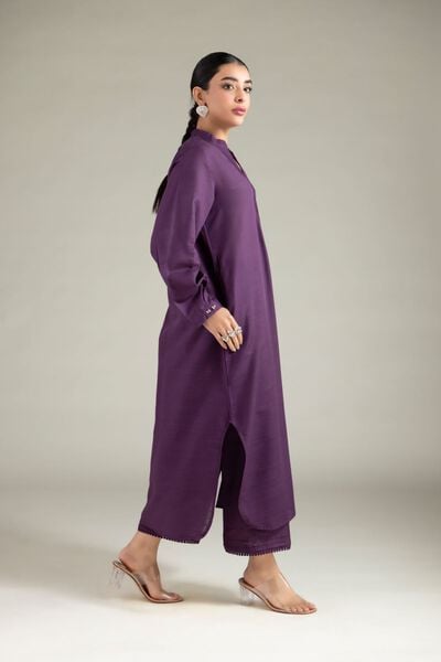 Dyed | Textured Cotton | Solid Straight Pants | GBP 15.00