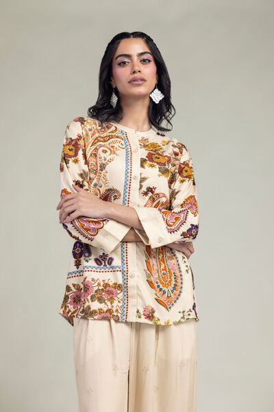 Embroidered | Viscose Crepe | Shirt | GBP 30.00