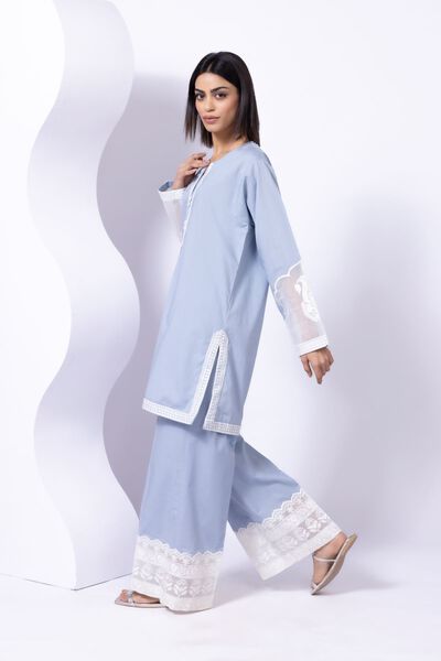 Embroidered | Crosshatch Poplin | Pants | GBP 11.00
