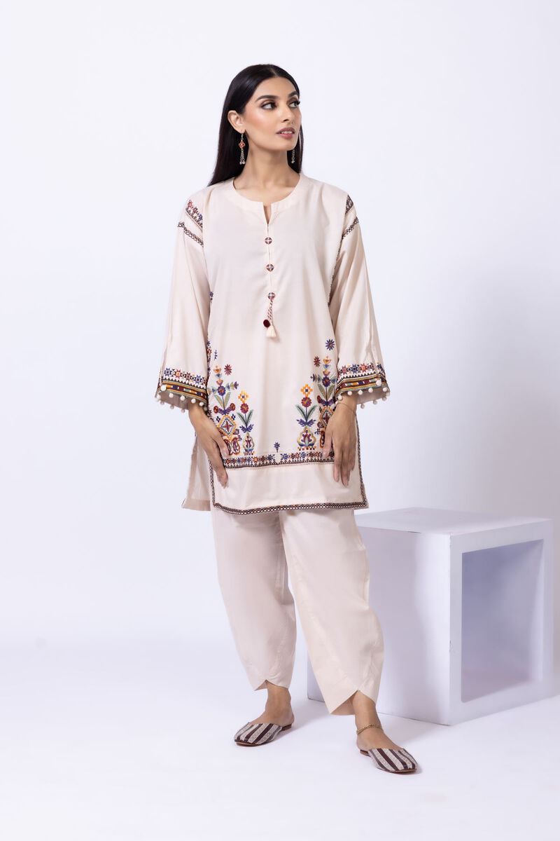 Embroidered | Cambric | Kurta | GBP 12.50
