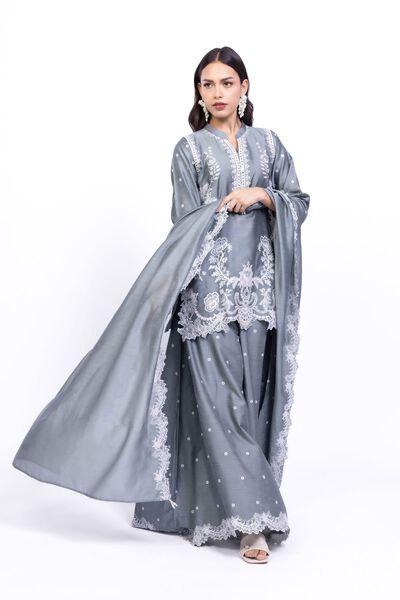 Embroidered | Raw Silk | Kurta | GBP 40.00