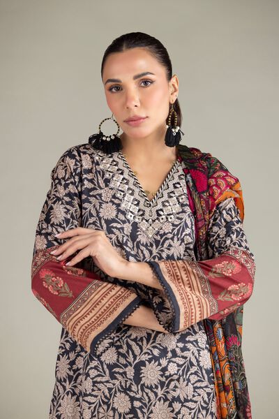 Embroidered | Cotton Dobby | Fabrics 3 Piece | GBP 28.00