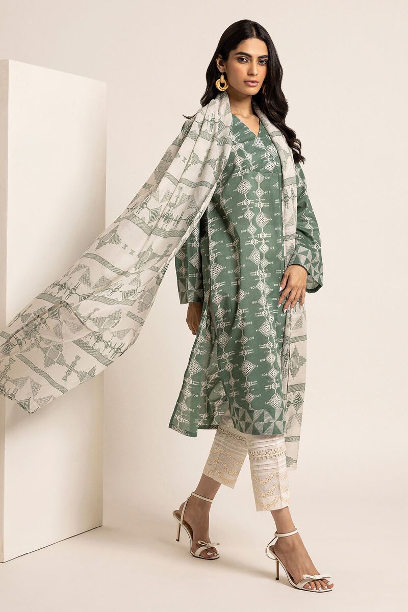 Printed Lawn | Top Dupatta | Fabrics 2 Piece | null