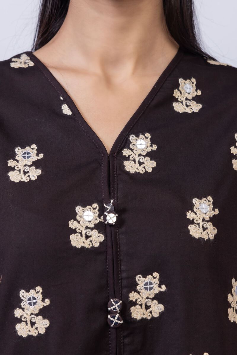 Embroidered | Crosshatch Poplin | Kurta | GBP 17.50