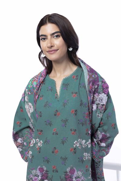 Printed | Karandi | Fabrics 3 Piece | GBP 35.00