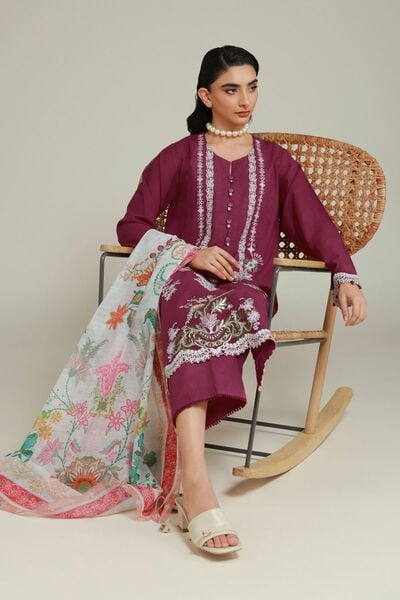 Embroidered | Cambric | Tailored 3 Piece | GBP 60.00