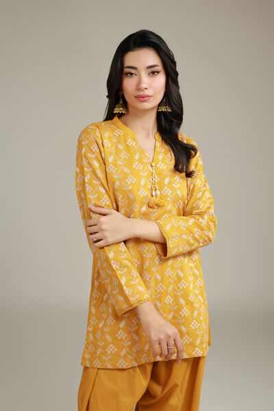 Embroidered | Cambric | Cambric V-Neck Kurta | GBP 9.00