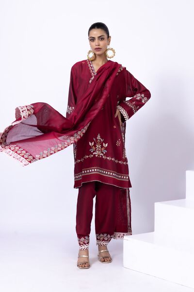 Embroidered | Raw Silk | Shalwar | GBP 20.00