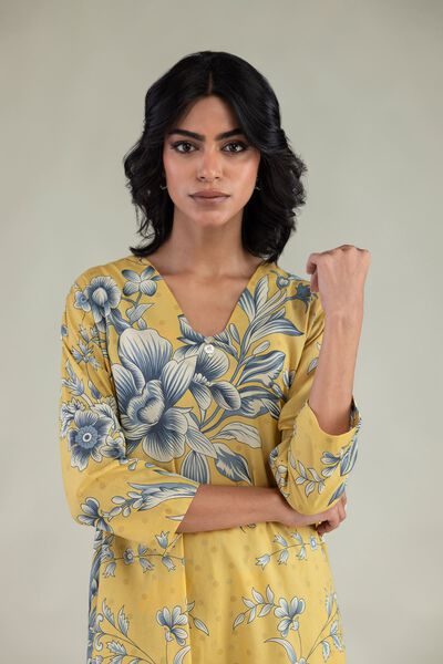 Embroidered | Cambric | Floral Longline Kurta | GBP 21.00