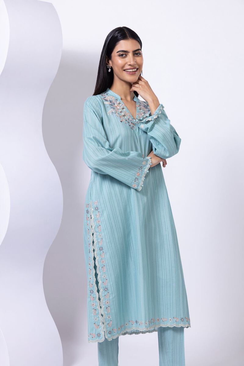 Embroidered | Leno | Kurta | GBP 15.00